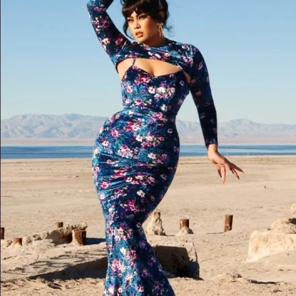 chinese dress ladies Layering Maxi Dress – Super Natural PDX